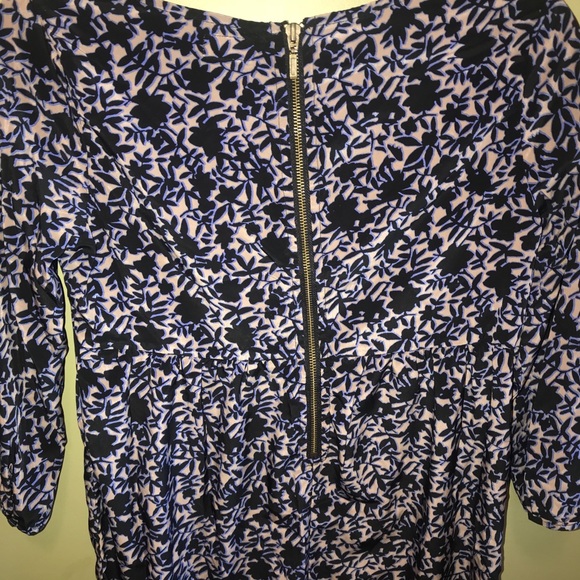 Old Navy Black/Violet/Tan Dress w/Accent Zipper SP - Picture 3 of 5